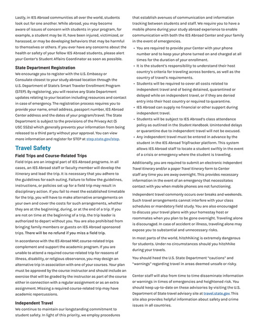 IES Abroad - IES Abroad Student Handbook - Page 18-19