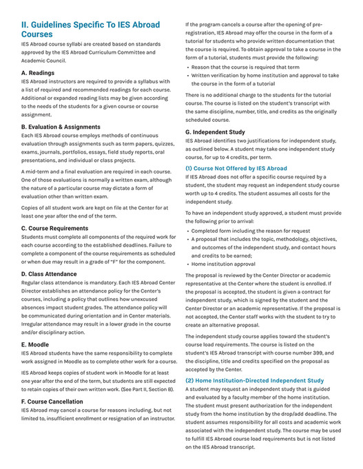 IES Abroad - IES Abroad Student Handbook - Page 30-31