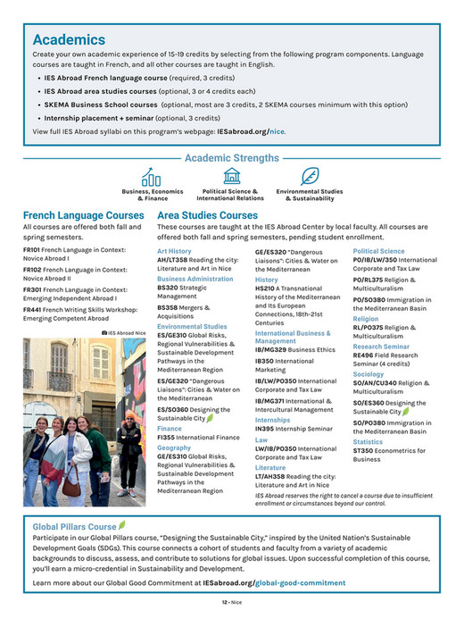 Ies Course IES Abroad - Study & Intern Abroad in France - Page 14-15