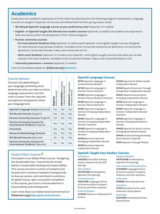 IES Abroad - Study & Intern Abroad in Spain - Page 6-7