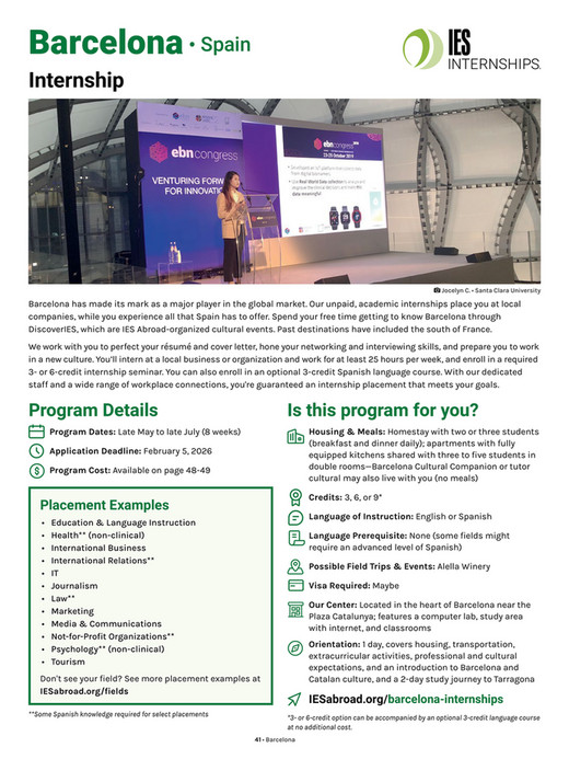IES Abroad - Study & Intern Abroad - Summer Programs - Page 42-43
