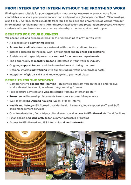 IES Abroad - Employer Brochure_Milan - Page 1